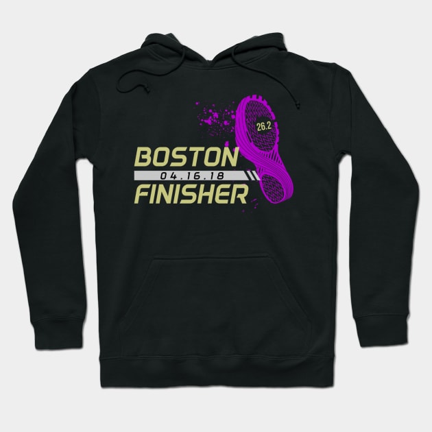 Boston Runner Finisher Marathon 2018 Hoodie by teudasfemales